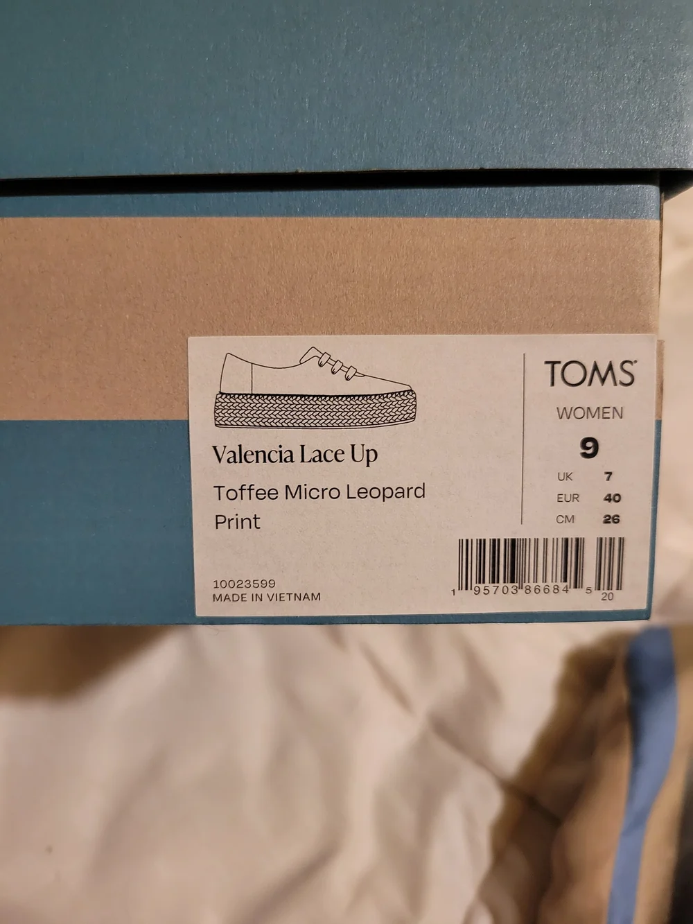 TOMS Women's Leopard Espadrille Platform Sneakers in Brown